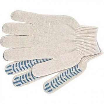 67777 | Перчатки х/б, ПВХ покрытие, "Волна", 10 класс Россия, РОССИЯ-0