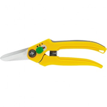 60546 | Секатор цветочный 190 мм, регулируемый, двухкомпонентные обрезиненные рукоятки, PALISAD LUXE-0