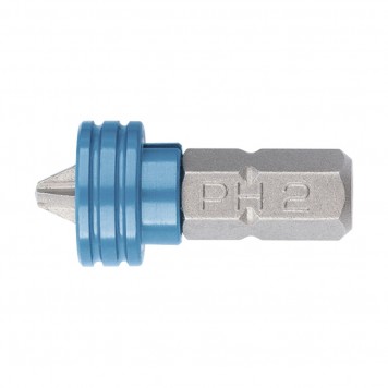 11455 | Бита PH2 x 25 мм с ограничителем и магнитом, для ГКЛ, S2, GROSS-0