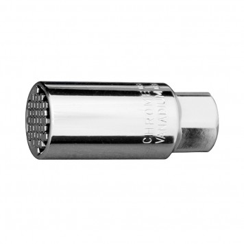13191 | Головка торцевая многоразмерная, CrV, 6-21 мм, под квадрат 3/8, CrV, хромированная, GROSS-0