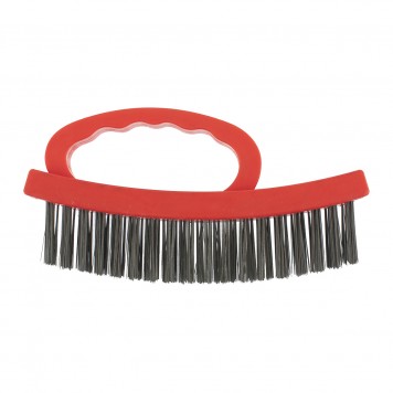74818 | Щетка зачистная четырехрядная, плоская, пластиковая с рукояткой, MATRIX-0