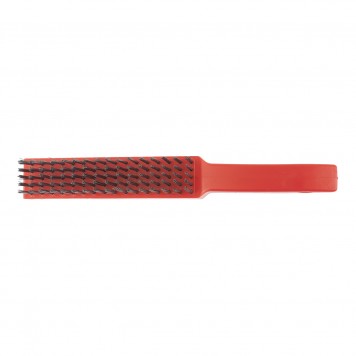 74815 | Щетка зачистная пятирядная, закаленная прямая проволока с пластиковой ручкой, MATRIX-1
