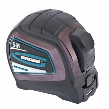 31124 | Рулетка 5 м x 25 мм, двухсторонний зацеп, Нейлон, двусторонняя шкала, автоматическая фиксация, GROSS DOPPELHAKEN-0