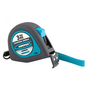 31101 | Рулетка 3 м x 16 мм, магнитный обрезиненный зацеп, GROSS ERGONOMISCH-0