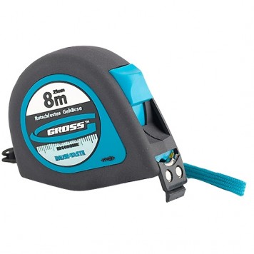 31104 | Рулетка 8 м x 25 мм, магнитный обрезиненный зацеп, GROSS ERGONOMISCH-0