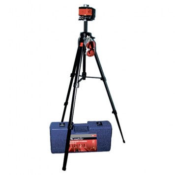 35031 | Уровень лазерный, 100 мм, штатив 1300 мм, крутящ. голова ротац, набор в пласт.кейсе, MATRIX MASTER-0