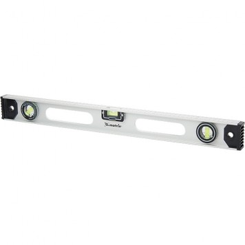 34041 | Уровень алюминиевый "Рельс", 2000 мм, 3 глазка (1 поворотный), MATRIX-0