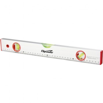 331355 | Уровень алюминиевый, 1500 мм, 3 глазка, линейка, SPARTA-0
