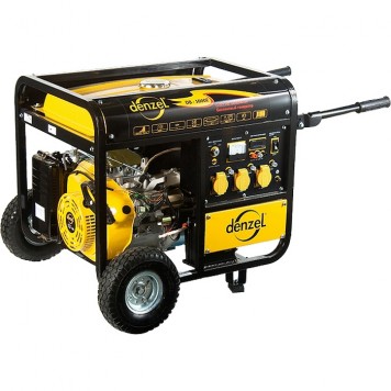 94662 | Генератор бензиновый DB8500Е, 8,5 кВт, 220 В/50Гц, 30 л, электростартер, DENZEL-0