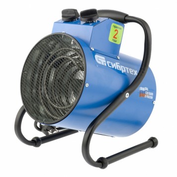 96421 | Тепловая пушка (тепловентилятор), 220 В, 3 режима, вентилятор, 1500-3000Вт, 39 град, СИБРТЕХ BHR 1,5/3-230-0