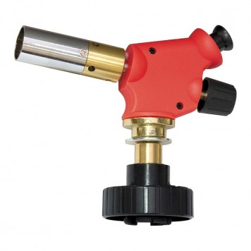 91427 | Профессиональная горелка на бутановый баллон, пьезоподжиг, расширенное сопло, MATRIX-0