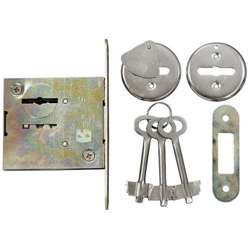 91663 | Замок врезной, сувальдный, СИБРТЕХ ЗВ8-4-0