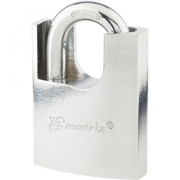91806 | Замок навесной, защищенная дужка 60 мм, MATRIX-0