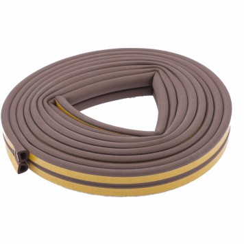 93937 | Уплотнитель, 12 м, профиль "D", коричневый, СИБРТЕХ-0