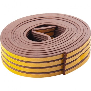 93924 | Уплотнитель, 24 м, профиль "E", коричневый, СИБРТЕХ-0