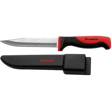 79116 | Нож рыбака 150 мм, двухкомпонентная рукоятка, пластиковые ножны, MATRIX KITCHEN FISHERMANS DREAM LARGE-0