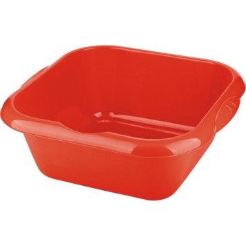 92987 | Таз пластмассовый квадратный 18 л, красный, ELFE-0