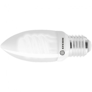 90962 | Лампа компактная люминесцентная свечка, 9 W, 2700K, E27, 8000ч, STERN-0