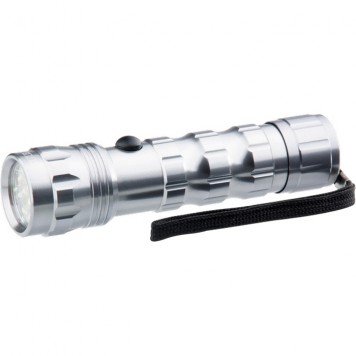 90501 | Фонарик светодиодный, алюминиевый корпус, влагозащищенный, 12 Led, 3 х ААА, STERN-0
