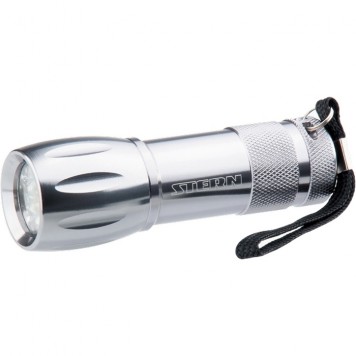 90502 | Фонарик светодиодный, алюминиевый корпус, влагозащищенный, 9 Led, 3 х ААА, STERN-0