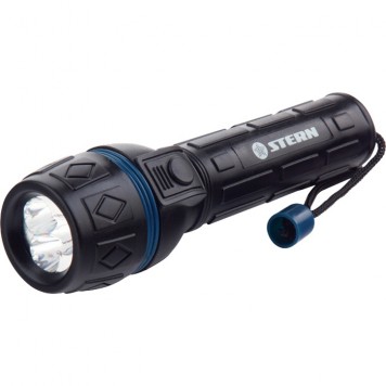 90511 | Фонарик светодиодный, ударопрочный корпус, влагозащищенный, 3 ярких светодиода, 2хАА, STERN-0