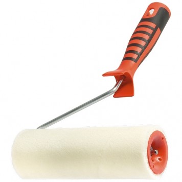 80662 | Валик "Велюр" с двухкомпонентной ручкой, 180 мм, ворс 4 мм, D 48 мм, D ручки 6 мм, шерсть, MATRIX-0