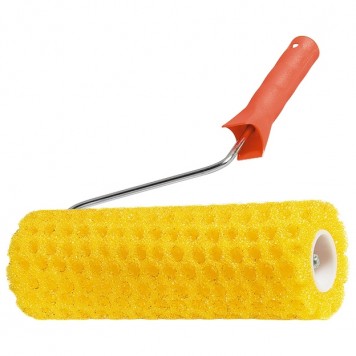 80222 | Валик "Структурный" Поролоновый с ручкой, "горошек", 230 мм, D 80 мм, D ручки 6 мм, MTX-0