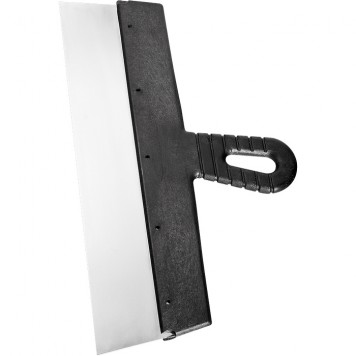 85446 | Шпатель фасадный из нержавеющей стали, 350 мм, пластмассовая ручка, СИБРТЕХ-1