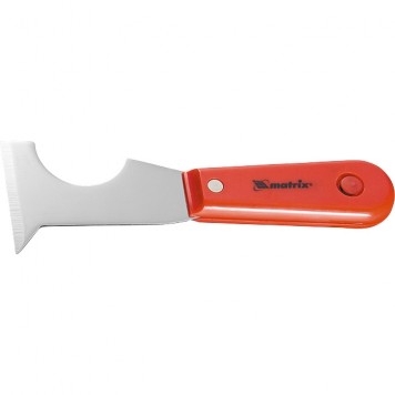 85299 | Шпатель-скребок стальной, пластмассовая ручка, MATRIX-0