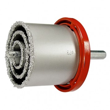 72840 | Набор коронок по керамической плитке, 33-53-67-73 мм, шестигранный хвостовик, MATRIX-0