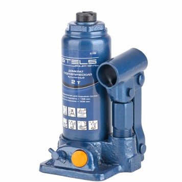 51100 | Домкрат гидравлический бутылочный, 2 т, H подъема 158-308 мм, STELS-0