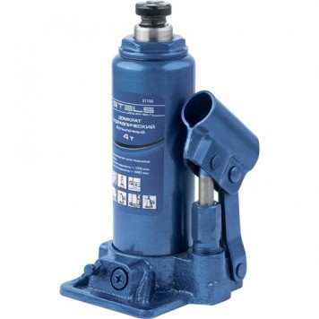 51102 | Домкрат гидравлический бутылочный, 4 т, H подъема 195-380 мм, STELS-0