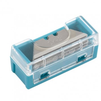 79373 | Лезвия МИНИ, 9 мм, трапециевидные, пластиковый пенал, 15 шт, GROSS-0