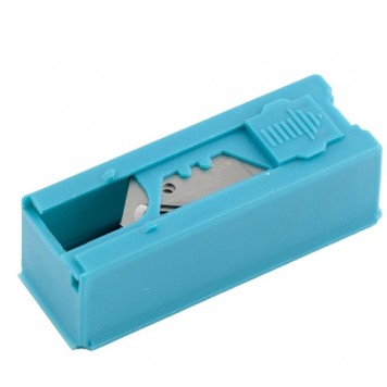 79379 | Лезвия, 19 мм, трапециевидные крючкообразные, пластиковый пенал, 12 шт, GROSS-0