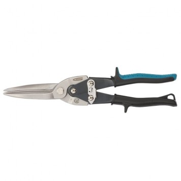 78329 | Ножницы по металлу, 270 мм, прямой проходной рез, сталь СrMo, двухкомпонентные рукоятки, GROSS PIRANHA-0