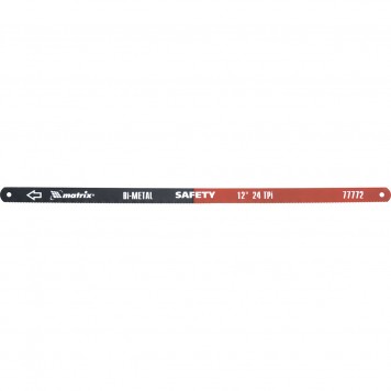 77772 | Полотна для ножовки по металлу, 300 мм, 24 TPI, биметаллическое, 2 шт, MATRIX-0