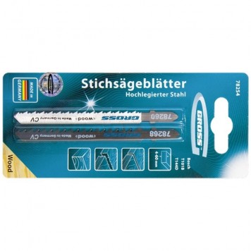 78254 | Набор полотен для электролобзика по дереву, 2 шт, GROSS-1