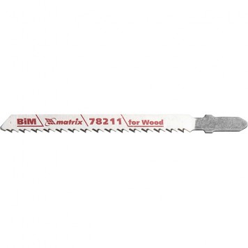 78211 | Полотна для электролобзика по дереву, 3 шт, T101BF, 75 x 2,5 мм, Bimetal, MATRIX PROFESSIONAL-1