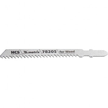 78205 | Полотна для электролобзика по дереву, 3 шт, T111C, 75 х 3 мм, HCS, MATRIX PROFESSIONAL-0