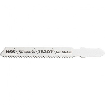 78207 | Полотна для электролобзика по металлу, 3 шт, T118A, 50 х 1,2 мм, HSS, MATRIX PROFESSIONAL-0