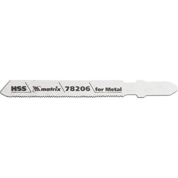78206 | Полотна для электролобзика по металлу, 3 шт, T118G, 50 х 0,8 мм, HSS, MATRIX PROFESSIONAL-0