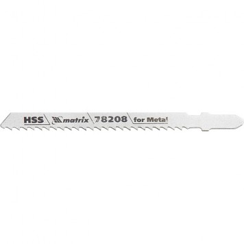 78208 | Полотна для электролобзика по металлу, 3 шт, T127D, 75 х 3 мм, HSS, MATRIX PROFESSIONAL-0