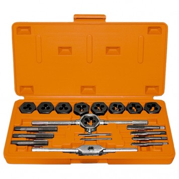 773105 | Набор метчиков и плашек М3-М12, плашко-метчикодержатель, 20 предметов, пластиковый бокс, SPARTA-0