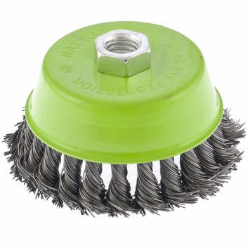 746287 | Щетка для УШМ, 100 мм, М14, "чашка", крученая металлическая проволока, СИБРТЕХ-0