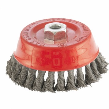 74617 | Щетка для УШМ, 125 мм, М14, "чашка", крученая проволока 0,35 мм, MATRIX-0