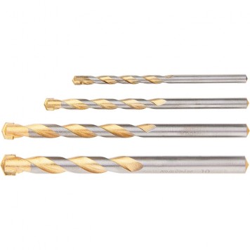 70825 | Набор сверл по бетону 5-6-8-10 мм, MATRIX GOLDEN LINE-0