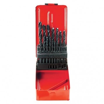 723555 | Набор сверл по металлу, 1-10 мм, (через 0,5 мм), HSS, 19 шт, метал. бокс, цилинд. хвост, SPARTA-0