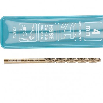 72312 | Сверло спиральное по металлу, 4 мм, HSS-Co, GROSS-1