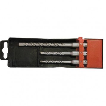 71093 | Набор буров по бетону, 5 х 110,6 х 110,8 х 160 мм, 3 шт, в пластиковой коробке, SDS Plus, MATRIX-1