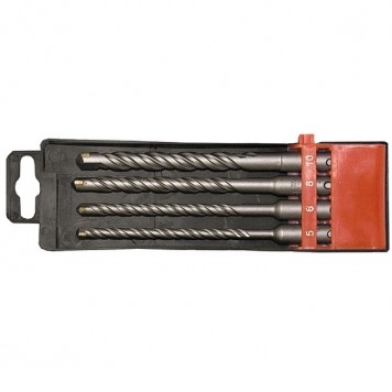 71094 | Набор буров по бетону, 5-6-8-10 х 160 мм, 4 шт, в пластиковой коробке, SDS Plus, MATRIX-1